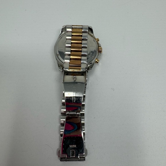 ππ Michael Kors ππ Bradshaw Gold Pink Navy Silver Watch - Gently Used! - Picture 4 of 13